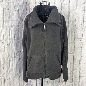CALVIN KLEIN PERFORMANCE Gray‎ Zip Up Fleece Jacket L/G